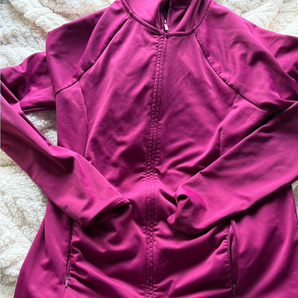 Old Navy maternity Magenta Full-Zip Jacket